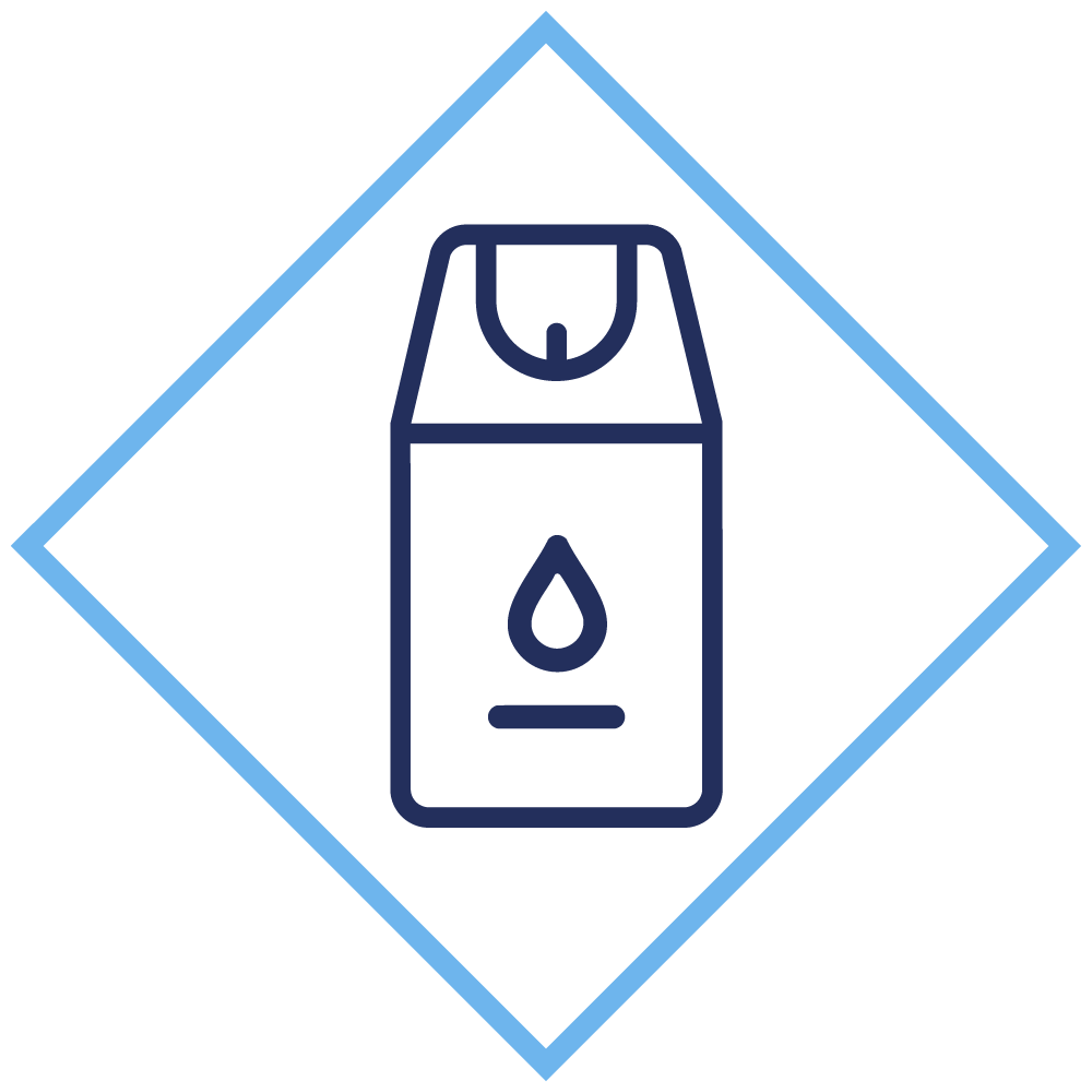 Garrafa translúcida