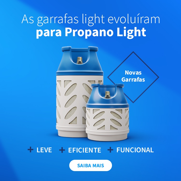 Nova garrafa Propano Light